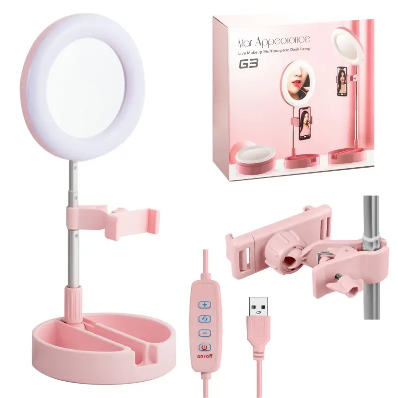 *Селфи кольцо G3 розовое