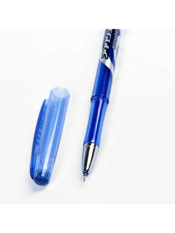 Стираемая ручка, гелевая, синий стержень, узел 0.5 мм