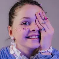 Набор детских украшений Выбражулька &laquo;Единорожки милые&raquo;, 2 предмета: бусы, браслет, розовый