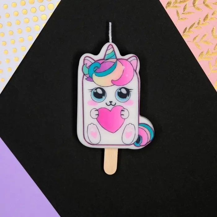 Свеча для торта «С Днём Рождения», котик, 4,3 х 7,3 см Свеча для торта «С Днём Рождения», котик, 4,3 х 7,3 см