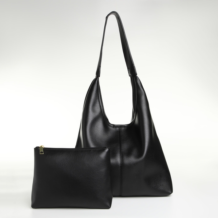 Сумка женская на магните TEXTURA, средний размер, цвет чёрный