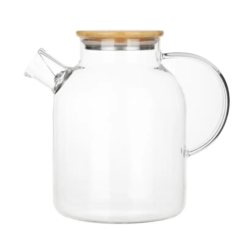 Чайник заварочный тм VETTA Эко, стекло,  бамбуковая крышка,    1800мл