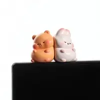 Мини - фигурка на монитор &laquo;Мишка и зайка&raquo;, набор 2 шт., 5&times;2.5&times;3.8 см