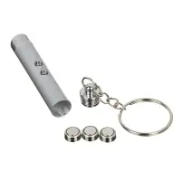 Лазерная указка с фонариком тм ЕРМАК, LR41, 6см, алюминий