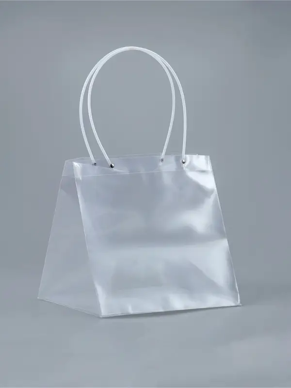 Пакет подарочный с квадратным дном, ПП прозрачный, 28&times;25&times;28 см