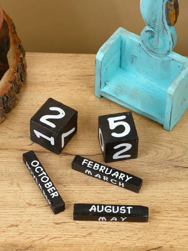 Календарь настольный Календарь настольный "Морской конёк" дерево 11х5х19 см, цв. бирюзовый