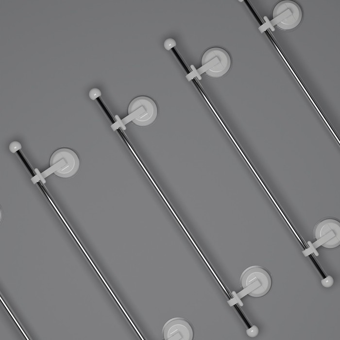 Держатель для полотенец на вакуумных присосках, 51 см Держатель для полотенец на вакуумных присосках, 51 см