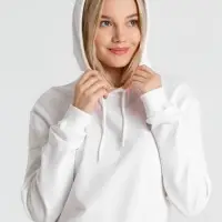 Толстовка с капюшоном унисекс Hoodie, белая, размер S