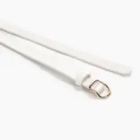 Ремень женский, 1.8&times;105 см, золотистая пряжка, белый