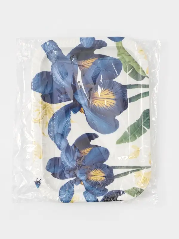 Поднос прямоугольный Доляна &laquo;Самобранка&raquo;, 30&times;21&times;1.8 см, пластик, рисунок МИКС