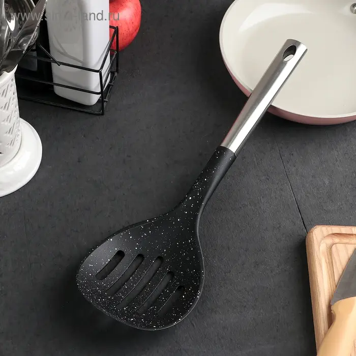 Шумовка Доляна «Синара», 35 см, цвет металлик Шумовка Доляна «Синара», 35 см, цвет металлик