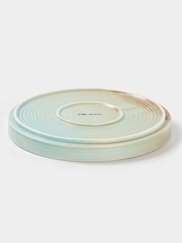 Тарелка десертная Magistro Sand Ripples Magistro, d=20.5 см, фарфор, голубая