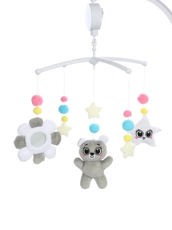 Крошка Я, мобиль  Крошка Я, мобиль "забавный мишка", звук, серый SL-07279A