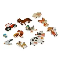 Пазлы для малышей "Ферма" цветные липучки Пазлы для малышей "Ферма" цветные липучки