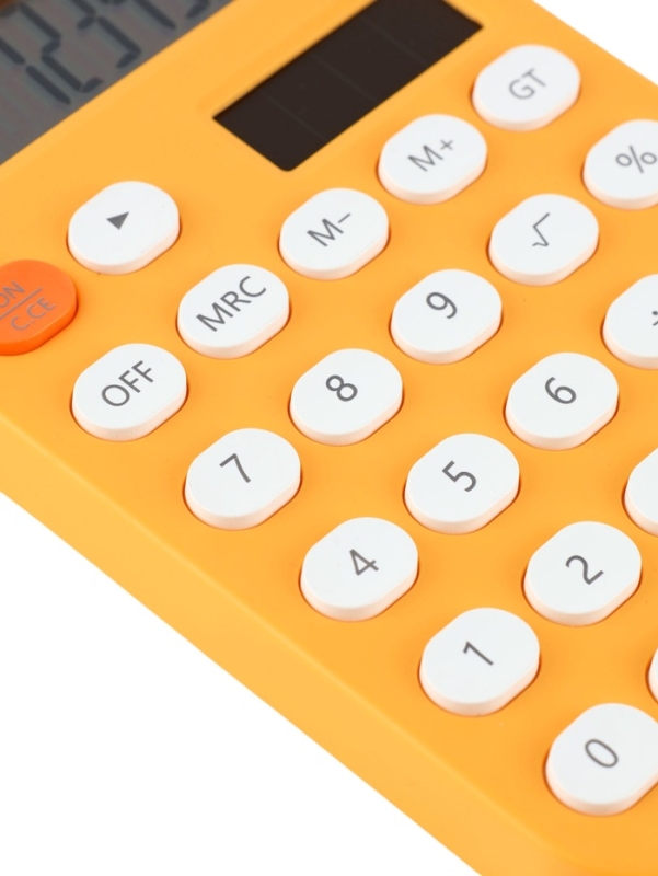 Калькулятор настольный 12-разрядный КК-968, желтый