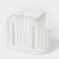 Подставка для столовых приборов IDEA, 3-х секционная, пластик, белый