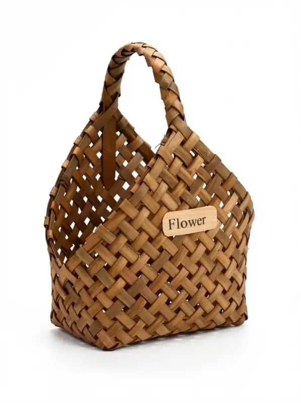 Корзина плетеная, 23&times;12&times;7&times;22/28 см, секвойя