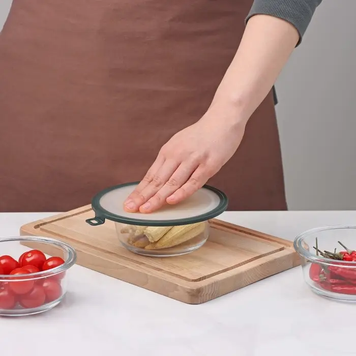 Вакуумная крышка для посуды Доляна, d=16 см, цвет зелёный Вакуумная крышка для посуды Доляна, d=16 см, цвет зелёный