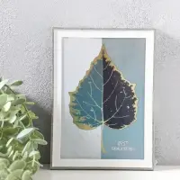 Фоторамка пластик 13х18 см "Современная классика" серый и белый 19х13,8х1,5 см