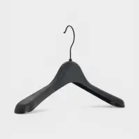 Плечики - вешалка для одежды Доляна, размер 40-44, широкие плечи, чёрные