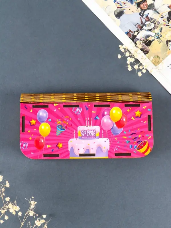 Купюрница  Купюрница "С Днем рождения" 17х8,5 см