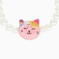 Набор детский &laquo;Выбражулька&raquo;, 2 предмета: клипсы, браслет, котик, белы-розовый