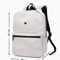 Рюкзак школьный, 1 отделение, 4 кармана, 28&times;9.5&times;42 см, серый