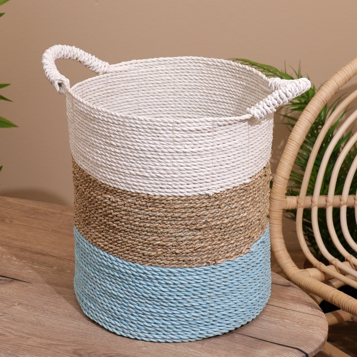 Корзина плетёная 32х32х47 см Корзина плетёная 32х32х47 см