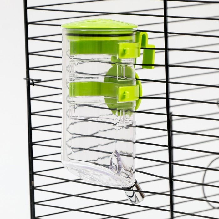 Поилка внешняя для клетки, 500 мл, зелёная Поилка внешняя для клетки, 500 мл, зелёная