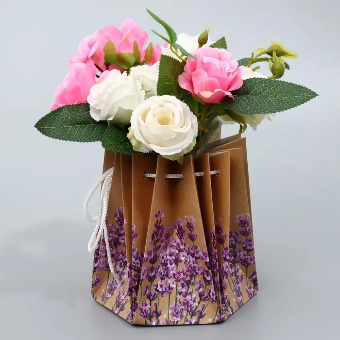 Аквабокс для цветов «Лаванда», 14.5 х 14.5 х 14.5 см