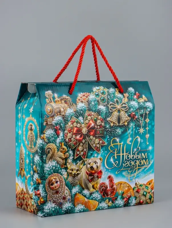 Коробка подарочная складная Коробка подарочная складная "МалаХит" 23 х 10 х 22 см