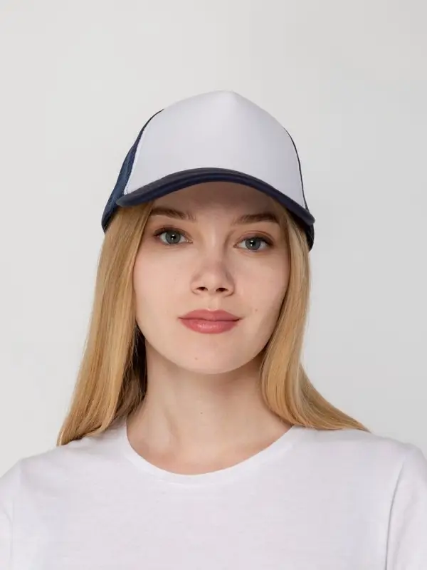 Бейсболка Sunbreaker, темно-синяя с белым Бейсболка Sunbreaker, темно-синяя с белым