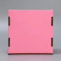 Коробка подарочная сборная с окном, упаковка, &laquo;Розовый&raquo;, 16 х 8 х 16 см