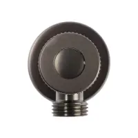Кран угловой ZEIN engr, 1/2" &times; 1/2", кран-букса латунь/керамика, нерж. сталь, графит