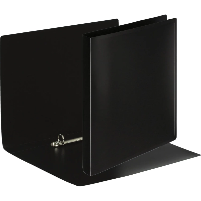 Папка на 2-х кольцах пласт. 16/25мм А4 черная