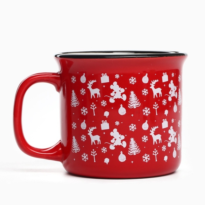 Кружка керамическая новогодняя «Happy New Year» Микки Маус и друзья, 250 мл Кружка керамическая новогодняя «Happy New Year» Микки Маус и друзья, 250 мл