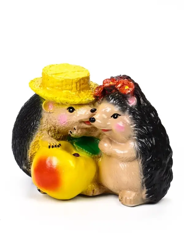 Садовая фигура из гипса &laquo;Ёжики признание в любви&raquo;, 23&times;17&times;22 см