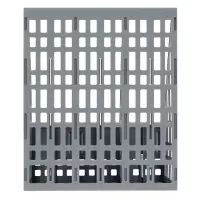 Лоток для бумаг LINE, А4, сборный, вертикальный, 3 отделения, серый