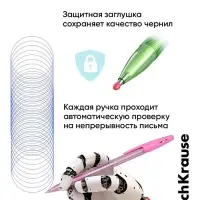 Набор ручек шариковых ErichKrause R=301 Stick Pastel, 8 штук, уз 0.7 мм, син