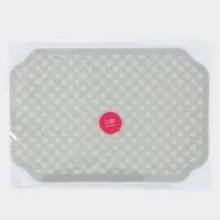 Коврик для сушки посуды Доляна Daisies, влаговпитывающий, 45&times;30 см, серый