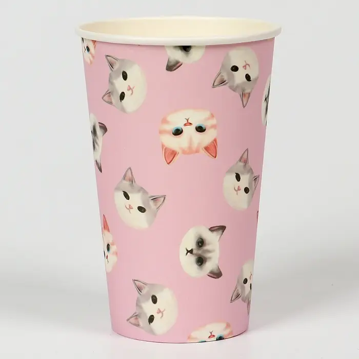 Стакан одноразовый бумажный &laquo;Мордочки&raquo;, 400 мл