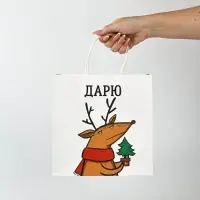 Набор пакетов подарочных &laquo;Новогодний праздник&raquo; 5 шт., 22&times;22&times;11 см
