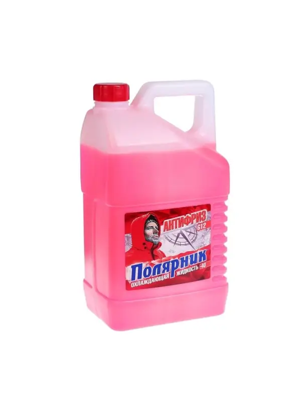 Антифриз G12 &laquo;Полярник&raquo;, -40&deg;C, красный, 5 кг