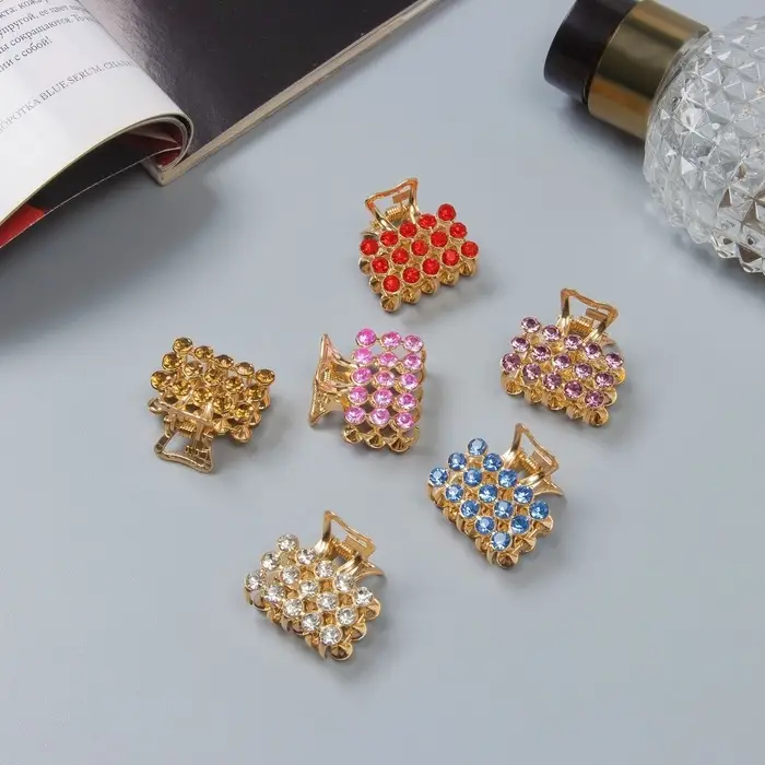 Крабик для волос &laquo;Классик&raquo;, 2.5 см, золотистый МИКС