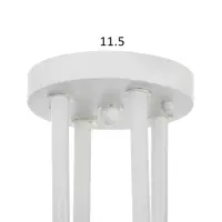 Светильник потолочный BayerLux &laquo;Снежа&raquo;, люстра 4хЕ27, 40 Вт, белый, 81&times;33&times;21 см