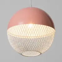 Светильник потолочный BayerLux Lina, 1&times;40 Вт, Е27, светло-розовый, 26&times;26&times;32 см