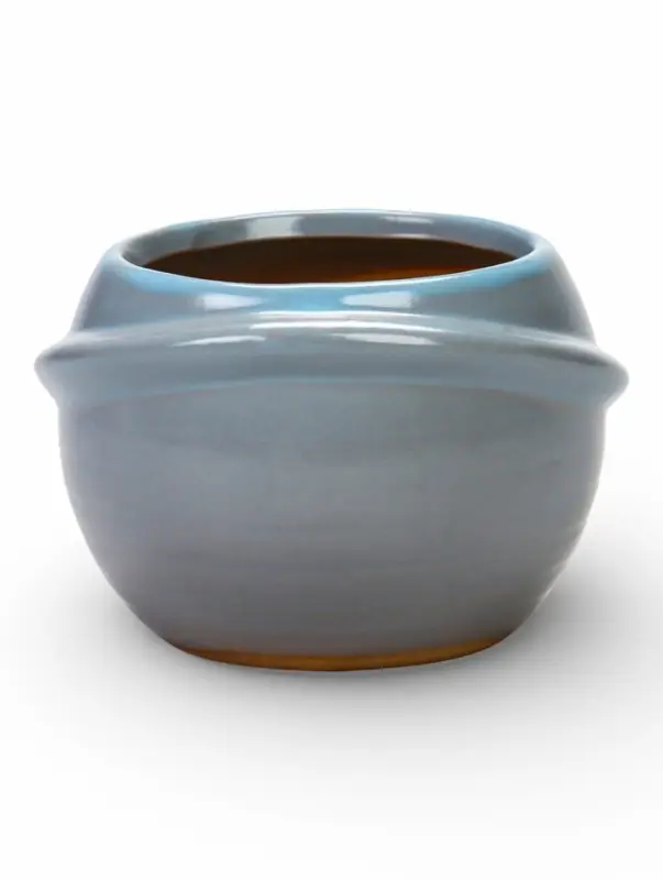 Декоративный горшок для цветов &laquo;Сатурн&raquo;, 6&times;8.8&times;8.5 см, керамический, голубое, Greengo