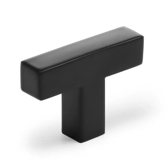 Ручка-кнопка CAPPIO SQUARE RSC008, нержавеющая сталь, цвет черный