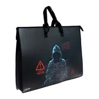 Папка А2, 650&times;470&times;100 мм, deVENTE Hacker, с ручками, пластиковая, молния сверху, внутренний карман