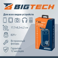 Внешний аккумулятор BigTech (BT-PB-40-BL-10) 40000 mAh черный